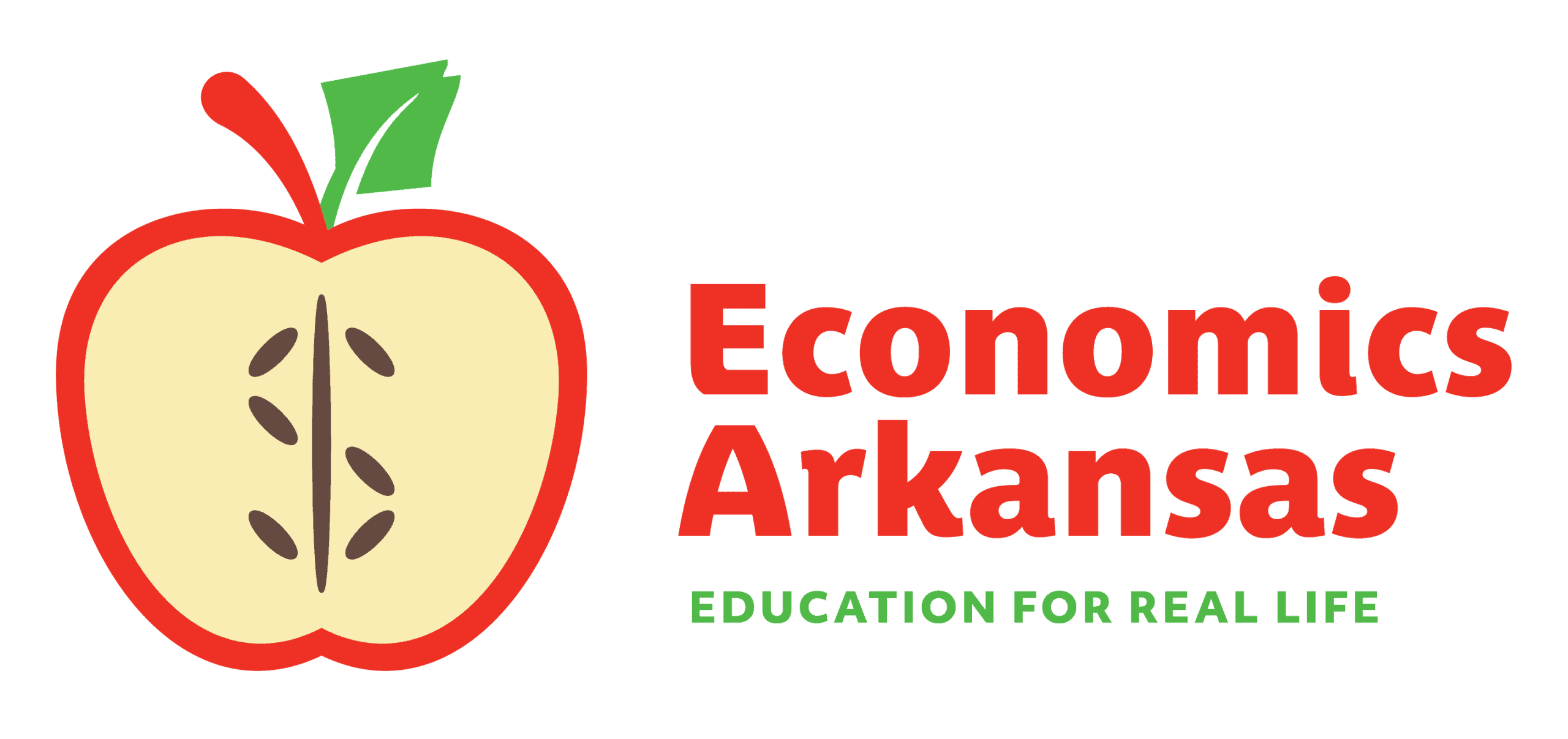 An apple with a dollar sign core is next to the words 